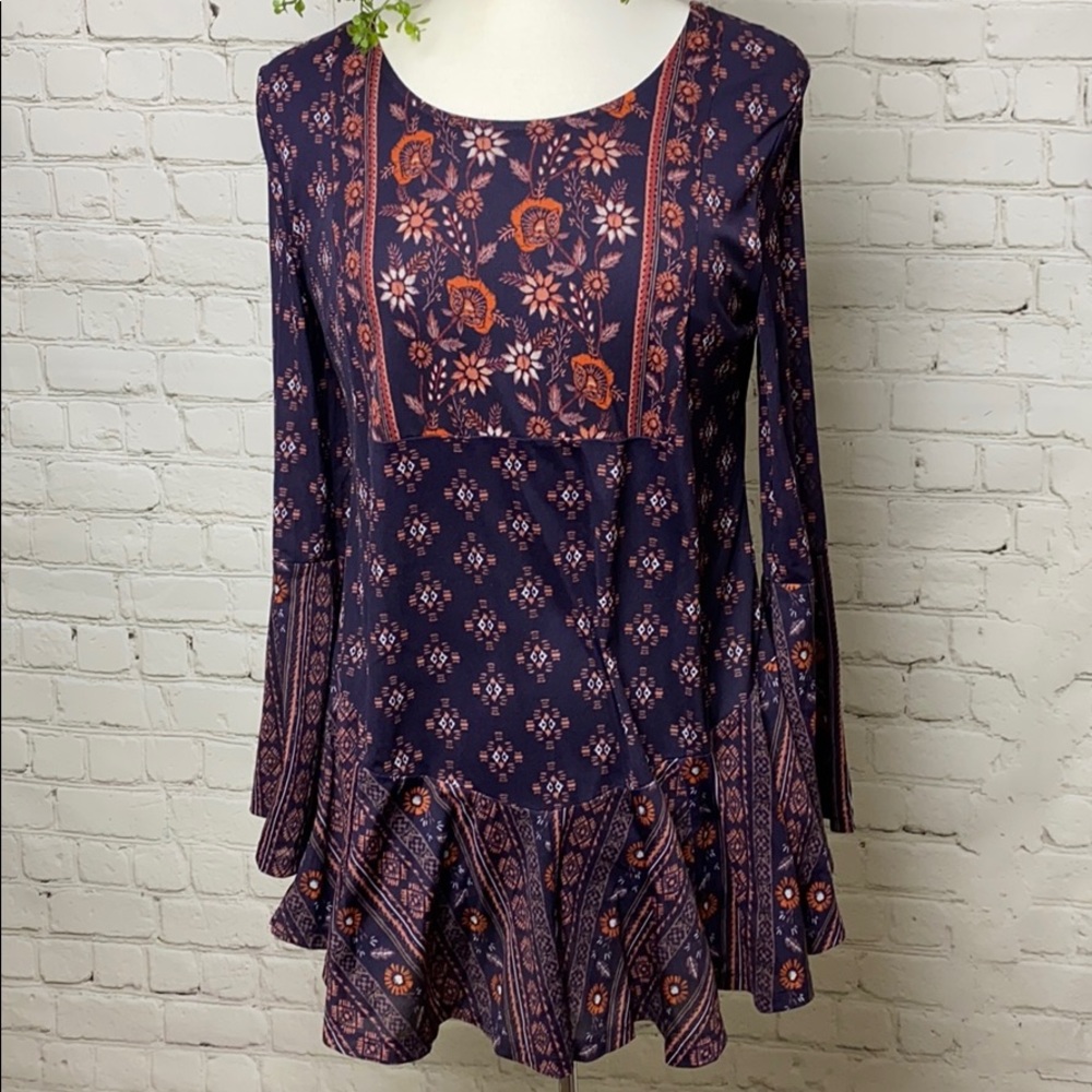 Style & Co purple tunic dress
